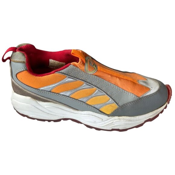 Women's REPORT Racer Leather Sneakers Orange/Red/Gray Size 9 (READ Notes) - Picture 15 of 16
